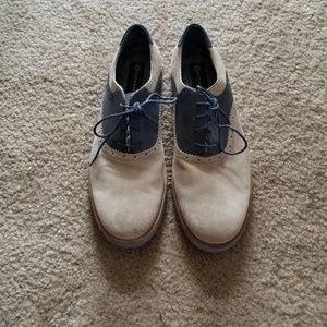 Men's suede saddle shoes